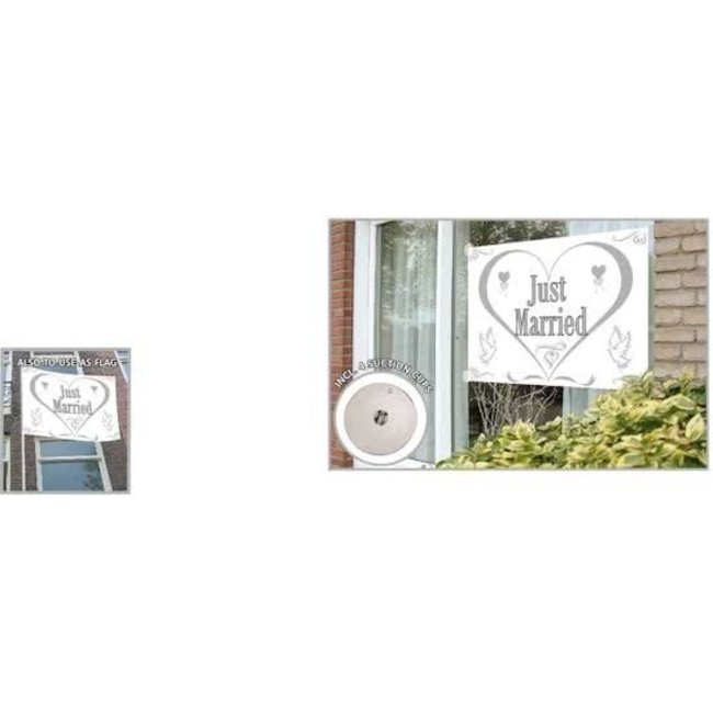 Folat Vlag - Just married - 100x150cm