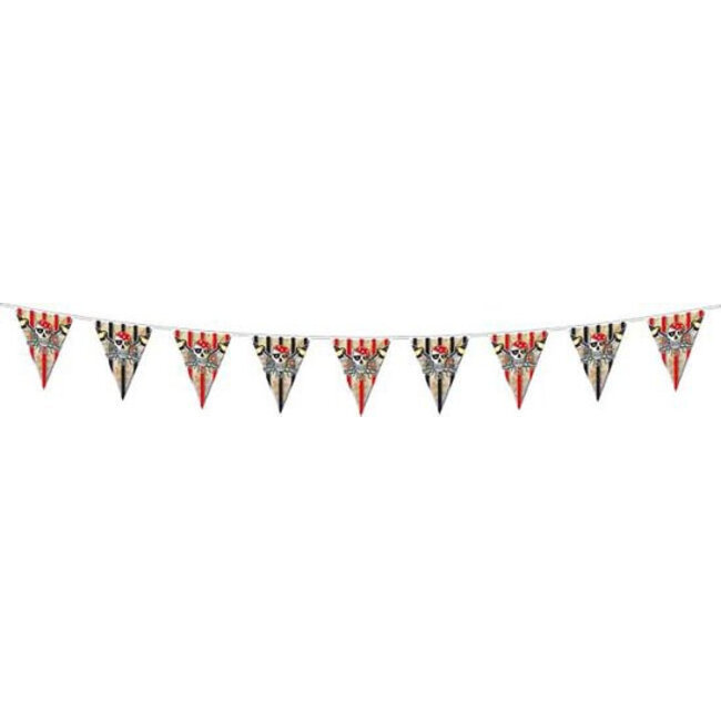 Folat Vlaggenlijn - Piraat - Rood - 10m