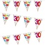 Folat Vlaggenlijn - Happy bday 30 - Rainbow dots - 10m