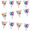Folat Vlaggenlijn - 40 jaar - Happy B day - Rainbow dots - 10m
