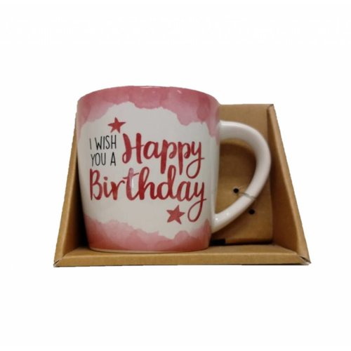Miko Miko - Mok - Enjoy - met binnentekst - Happy birthday Miko Miko - Mok - Enjoy - met binnentekst - Happy birthday