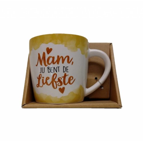 Miko Miko - Mok - Enjoy - met binnentekst - Liefste mam Miko Miko - Mok - Enjoy - met binnentekst - Liefste mam