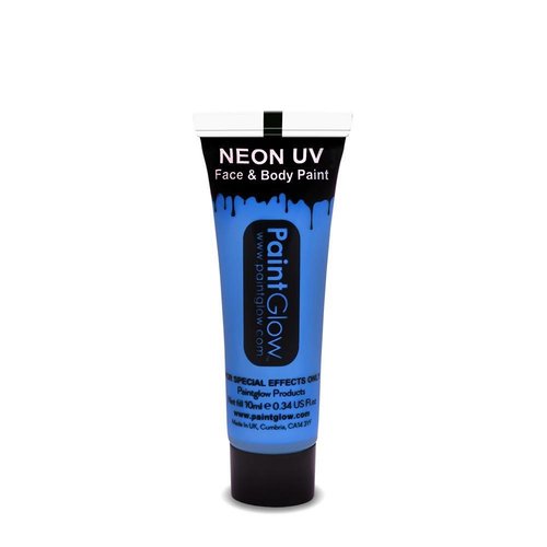 Partychimp Paintglow - Face & body paint - Neon blauw - 10ml Partychimp Paintglow - Face & body paint - Neon blauw - 10ml