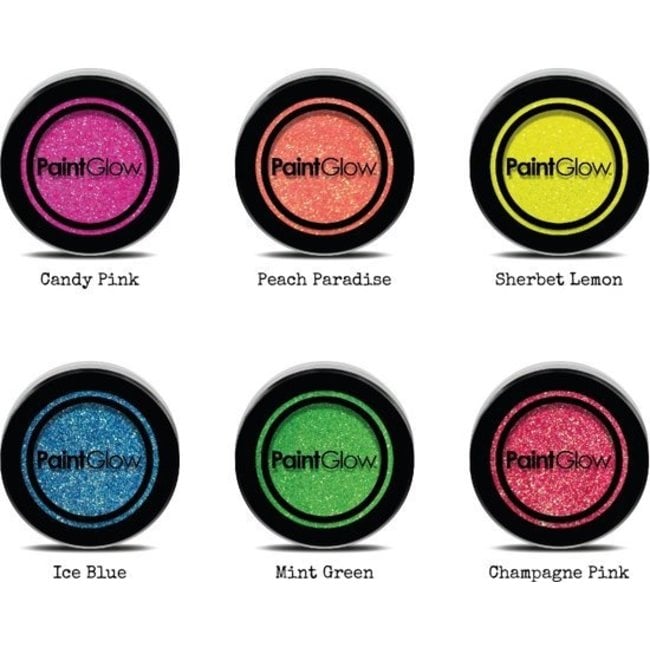 Paintglow Glitters - Groen - Fluor, neon