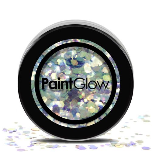 Paintglow Paintglow - Grote glitters - Licht blauw - 3gr. Paintglow Paintglow - Grote glitters - Licht blauw - 3gr.