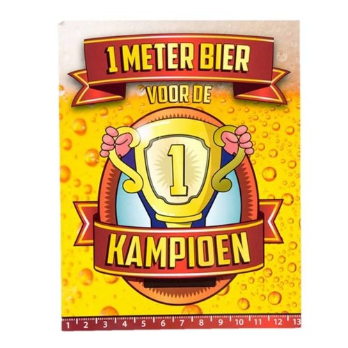 Paperdreams Paperdreams - 1 Meter bier kaart - Kampioen Paperdreams Paperdreams - 1 Meter bier kaart - Kampioen