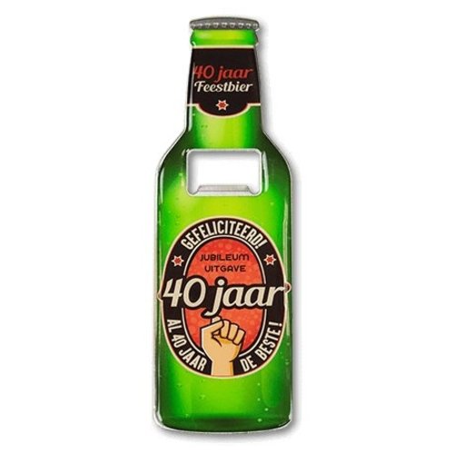 Paperdreams Paperdreams - Bieropener - 40 Jaar Paperdreams Paperdreams - Bieropener - 40 Jaar