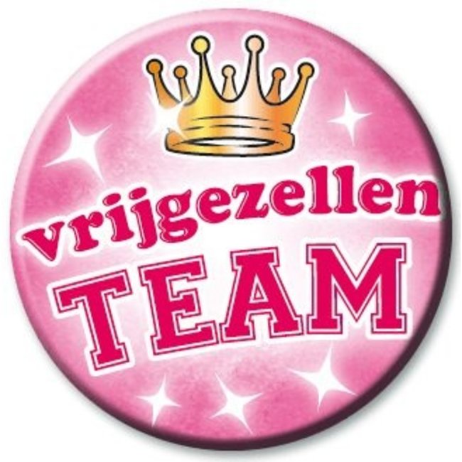 Paperdreams Button - Vrijgezellenteam - Vrouw - Klein