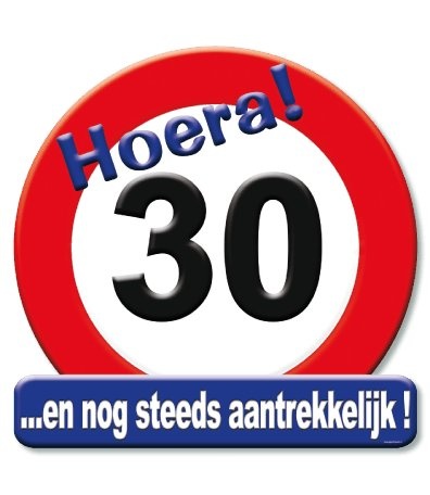 Huldebord - 30 jaar
