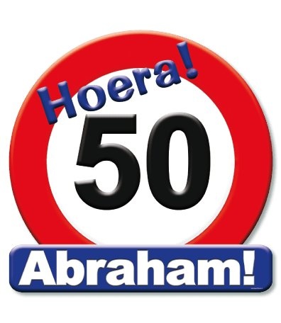 Huldebord - 50 jaar, Abraham