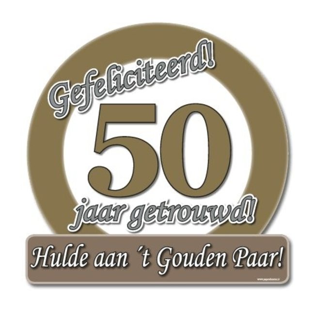 Paperdreams Huldebord - 50 jaar getrouwd