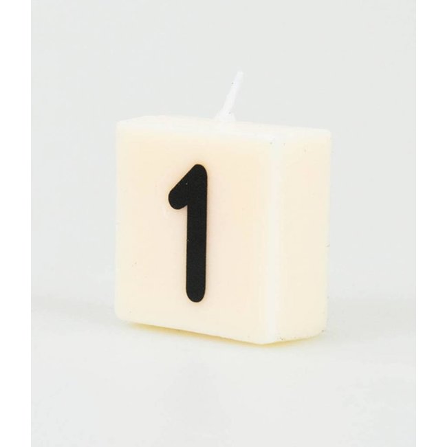 Paperdreams Cijfer- / letterkaarsje - Scrabble - 1