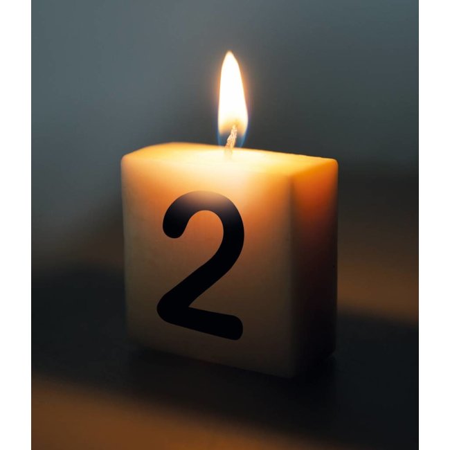 Paperdreams Cijfer- / letterkaarsje - Scrabble - 2