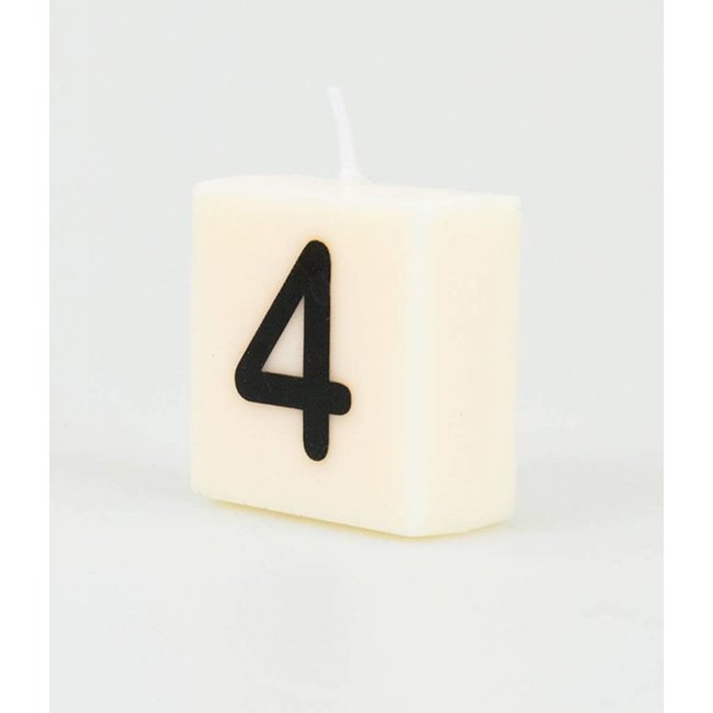 Paperdreams Cijfer- / letterkaarsje - Scrabble - 4