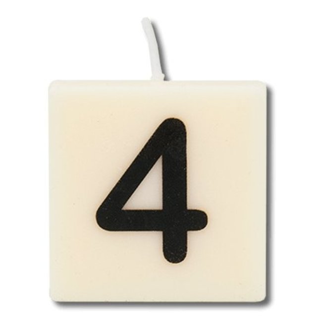 Paperdreams Cijfer- / letterkaarsje - Scrabble - 4