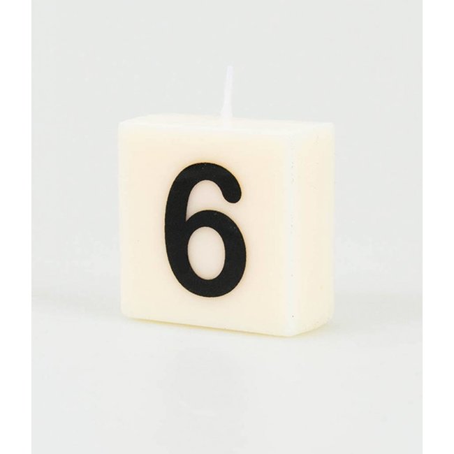 Paper Dreams Cijfer- / letterkaarsje - Scrabble - 6