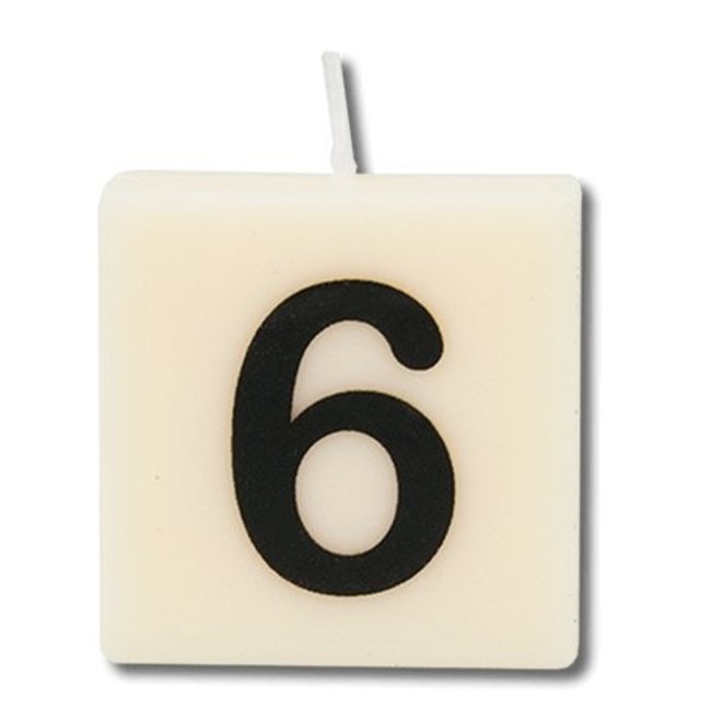 Paperdreams Cijfer- / letterkaarsje - Scrabble - 6