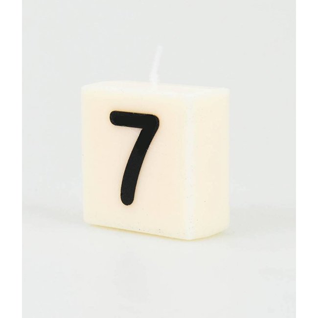 Paper Dreams Cijfer- / letterkaarsje - Scrabble - 7