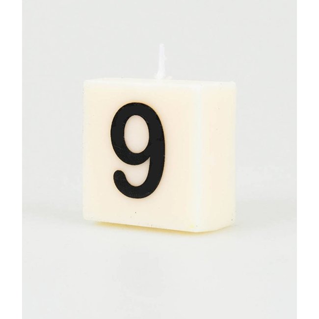 Paper Dreams Cijfer- / letterkaarsje - Scrabble - 9