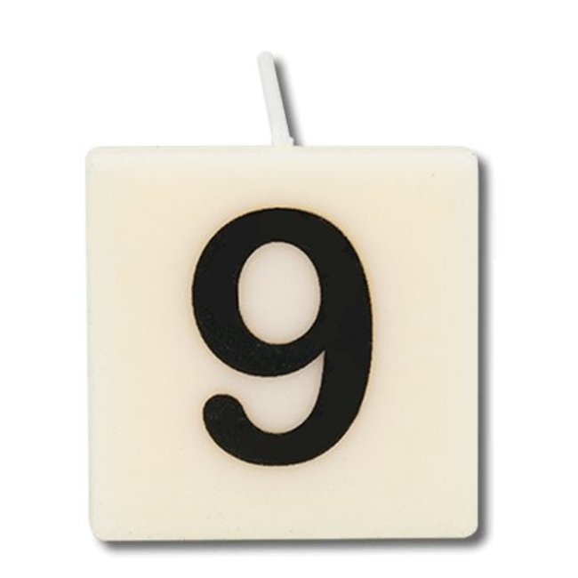 Paperdreams Cijfer- / letterkaarsje - Scrabble - 9