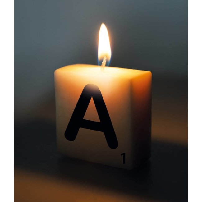 Paperdreams Cijfer- / letterkaarsje - Scrabble - A