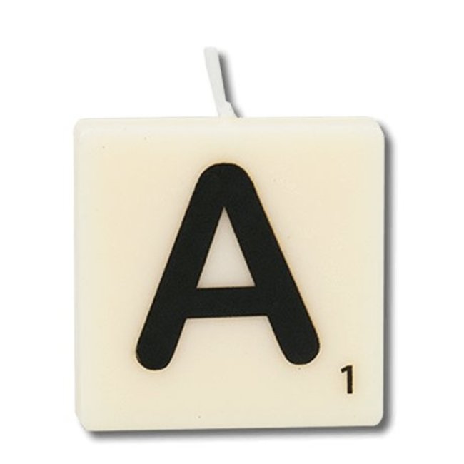 Paperdreams Cijfer- / letterkaarsje - Scrabble - A