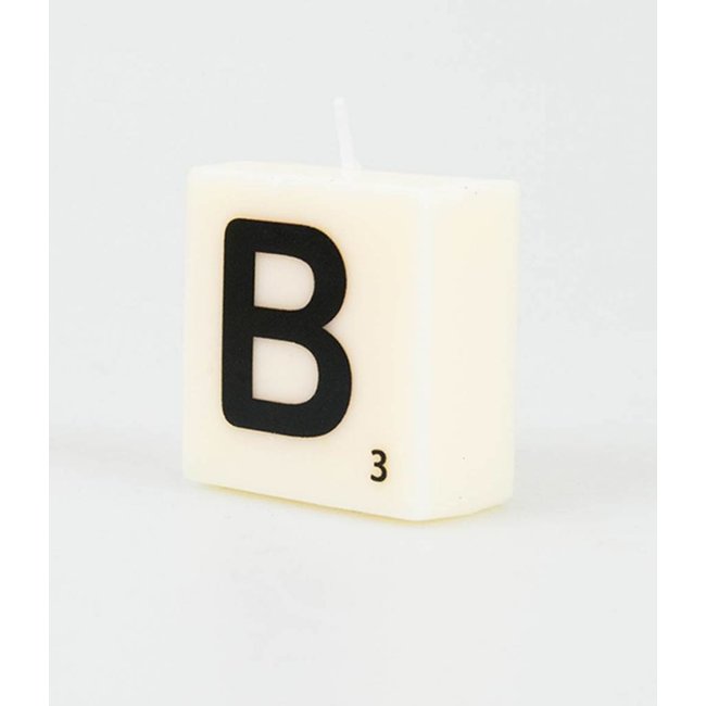 Paperdreams Cijfer- / letterkaarsje - Scrabble - B