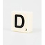 Paper Dreams Cijfer- / letterkaarsje - Scrabble - D