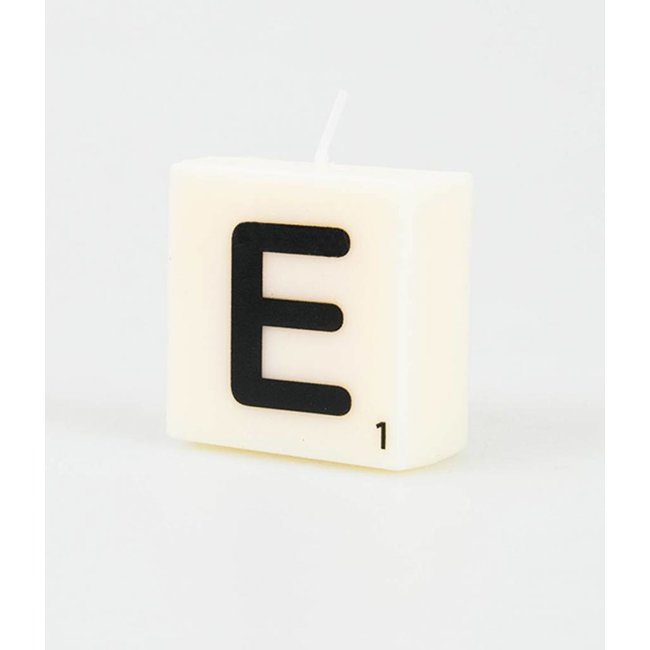 Paper Dreams Cijfer- / letterkaarsje - Scrabble - E