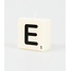 Paper Dreams Cijfer- / letterkaarsje - Scrabble - E