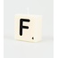 Paper Dreams Cijfer- / letterkaarsje - Scrabble - F