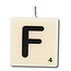 Paper Dreams Cijfer- / letterkaarsje - Scrabble - F