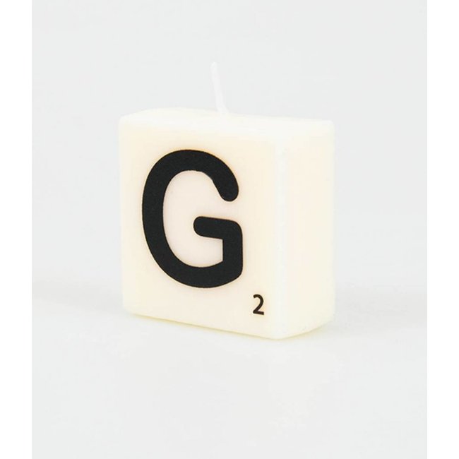 Paper Dreams Cijfer- / letterkaarsje - Scrabble - G