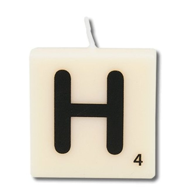 Paper Dreams Cijfer- / letterkaarsje - Scrabble - H