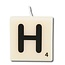 Paper Dreams Cijfer- / letterkaarsje - Scrabble - H