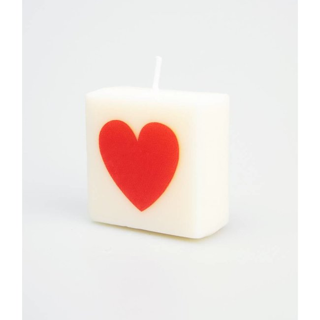 Paperdreams Cijfer- / letterkaarsje - Scrabble - Hart - Rood