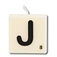 Paper Dreams Cijfer- / letterkaarsje - Scrabble - J