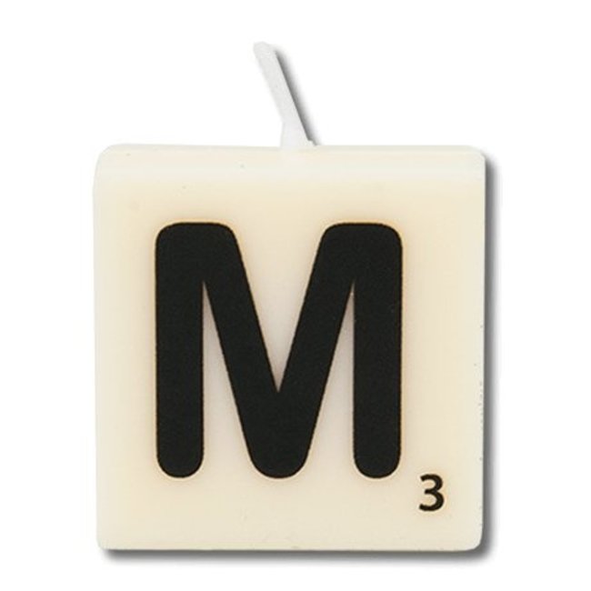 Paper Dreams Cijfer- / letterkaarsje - Scrabble - M