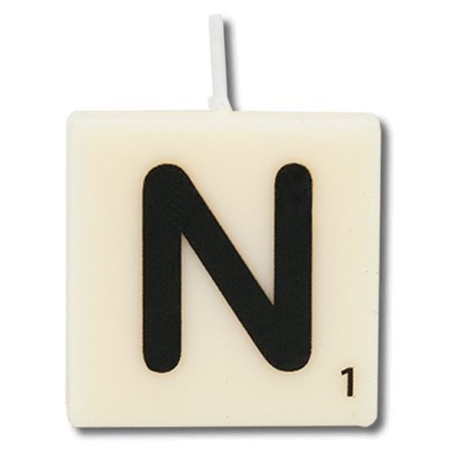 Paper Dreams Cijfer- / letterkaarsje - Scrabble - N
