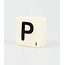 Paper Dreams Cijfer- / letterkaarsje - Scrabble - P