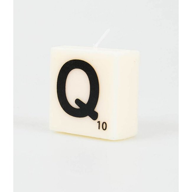 Paperdreams Cijfer- / letterkaarsje - Scrabble - Q