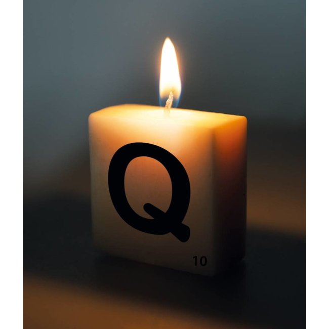 Paperdreams Cijfer- / letterkaarsje - Scrabble - Q