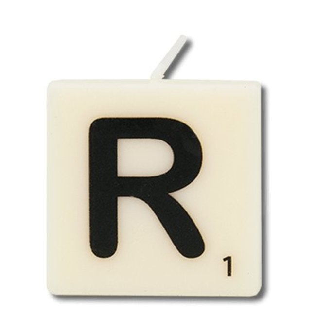 Paper Dreams Cijfer- / letterkaarsje - Scrabble - R