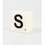 Paper Dreams Cijfer- / letterkaarsje - Scrabble - S