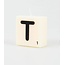 Paperdreams Cijfer- / letterkaarsje - Scrabble - T