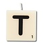 Paper Dreams Cijfer- / letterkaarsje - Scrabble - T