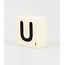 Paper Dreams Cijfer- / letterkaarsje - Scrabble - U