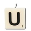 Paper Dreams Cijfer- / letterkaarsje - Scrabble - U