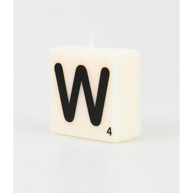 Paper Dreams Cijfer- / letterkaarsje - Scrabble - W