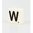 Paperdreams Cijfer- / letterkaarsje - Scrabble - W